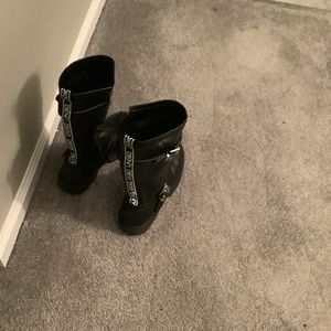Children’s deny black boots for sale